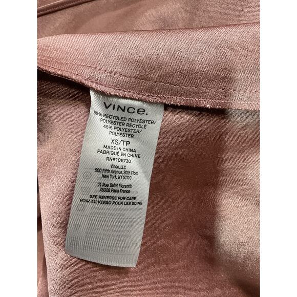 Vince 'Halter' Pink Cowl Neck Open Back Tie Dress Size XS - Picture 5 of 5